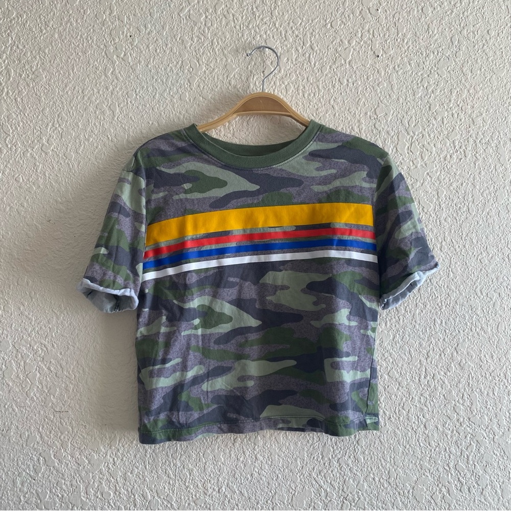 Flirtitude Active Camo Stripe top